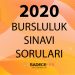 2020 Bursluluk Sınavı Soruları