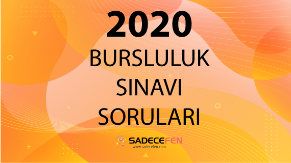 2020 Bursluluk Sınavı Soruları