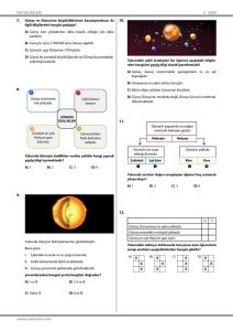 Güneş Fen Bilimleri Dersi Platformu Sadece Fen'in Yapısı ve Özellikleri Test 1