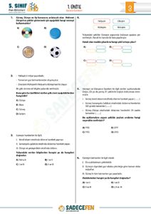 Güneş'in Özellikleri Test 3 - Sadece FEN